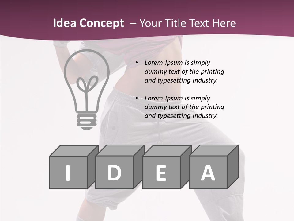 Action Breakdance Performer PowerPoint Template