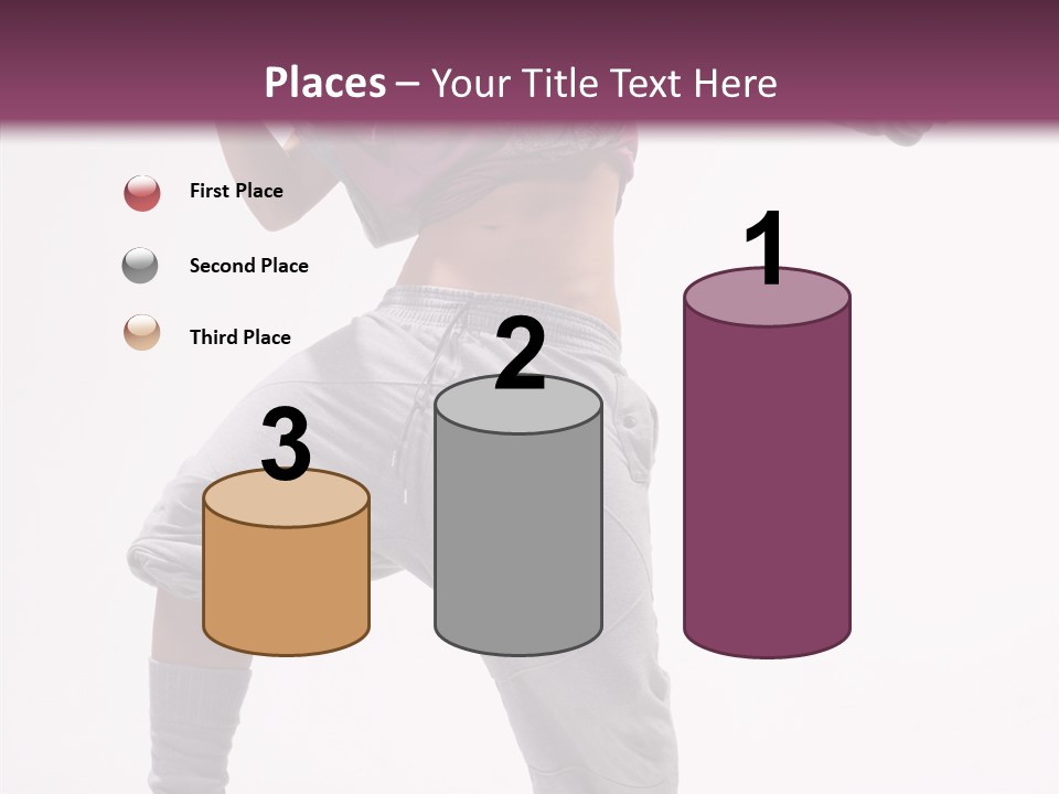 Elegance Aerobics Pose PowerPoint Template