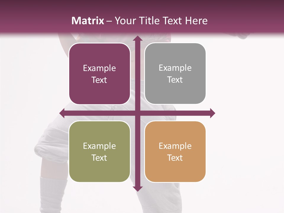 Elegance Aerobics Pose PowerPoint Template