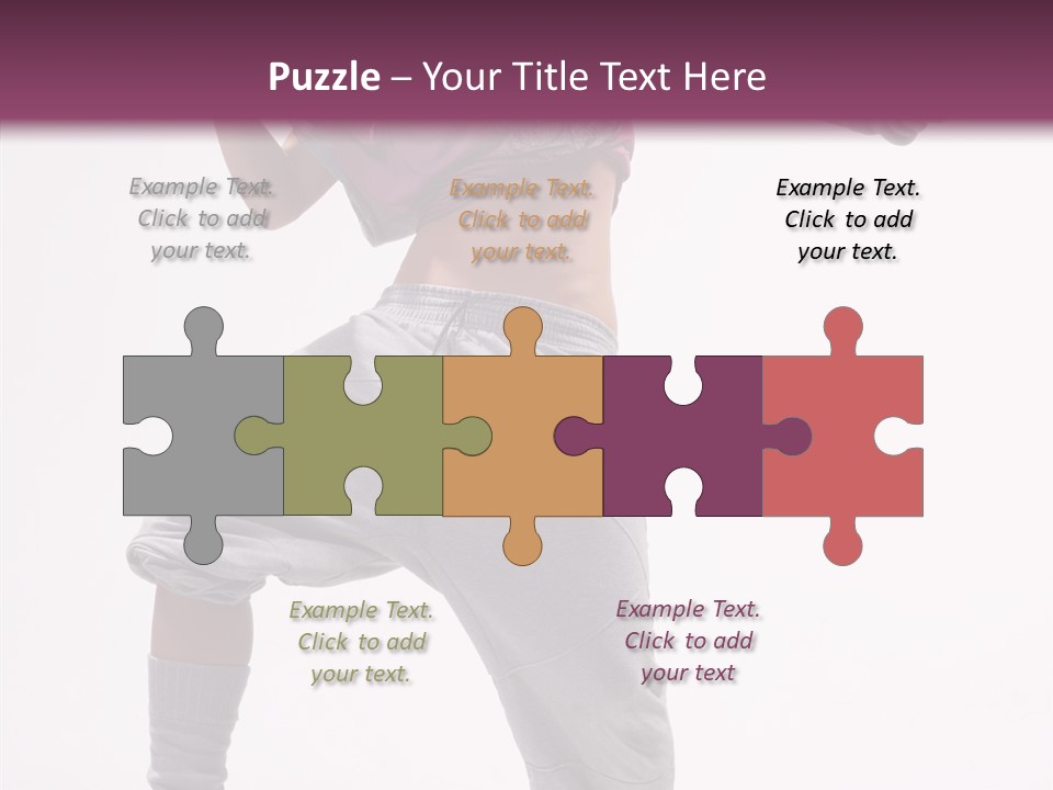 Elegance Aerobics Pose PowerPoint Template