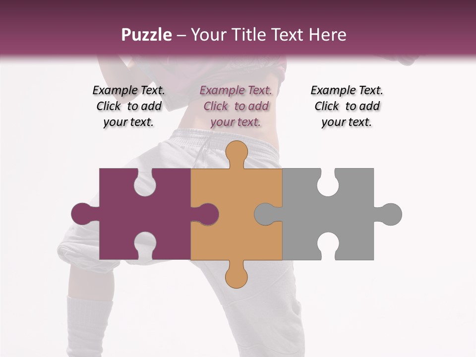 Elegance Aerobics Pose PowerPoint Template