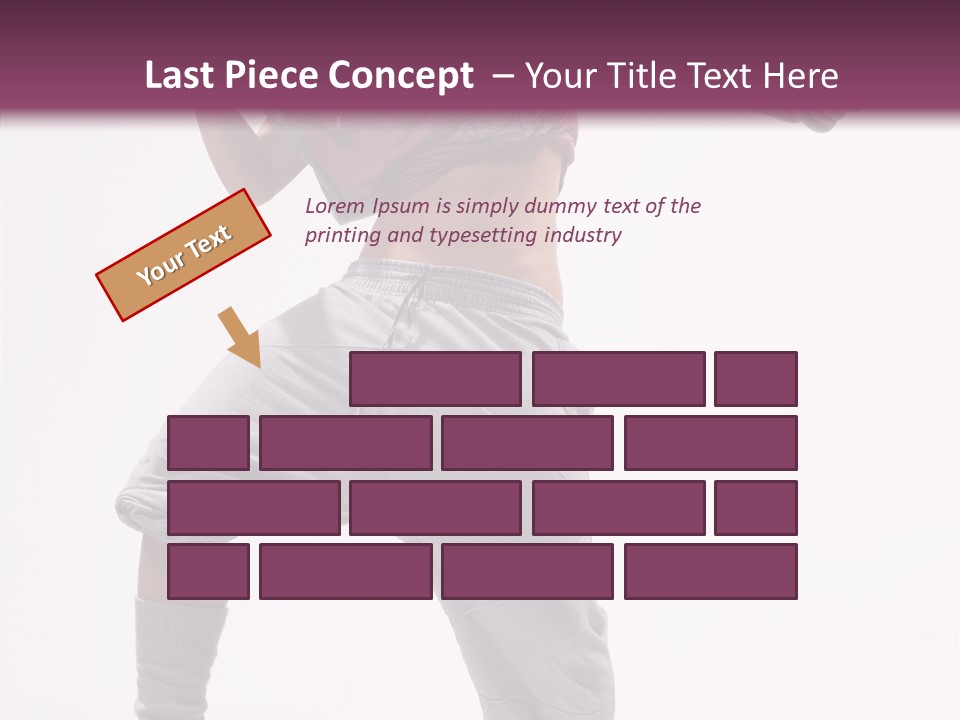 Elegance Aerobics Pose PowerPoint Template