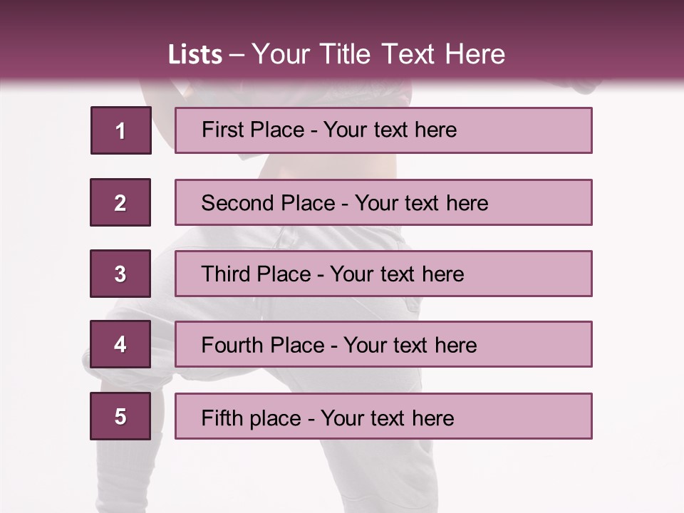 Elegance Aerobics Pose PowerPoint Template