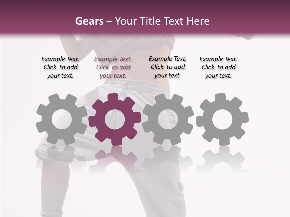 Elegance Aerobics Pose PowerPoint Template