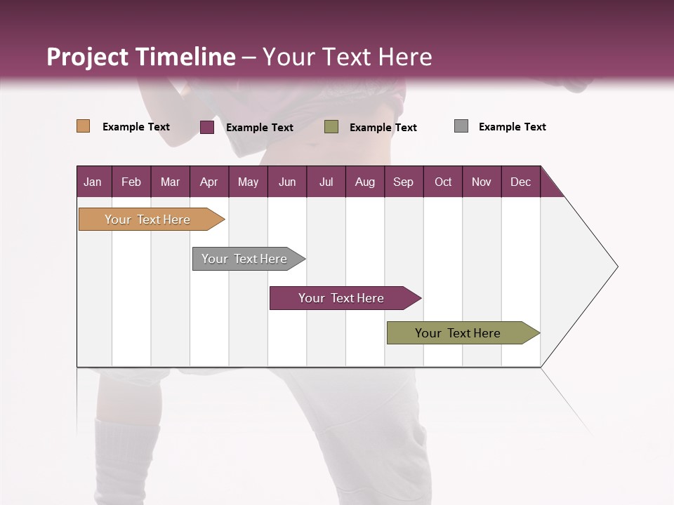 Elegance Aerobics Pose PowerPoint Template