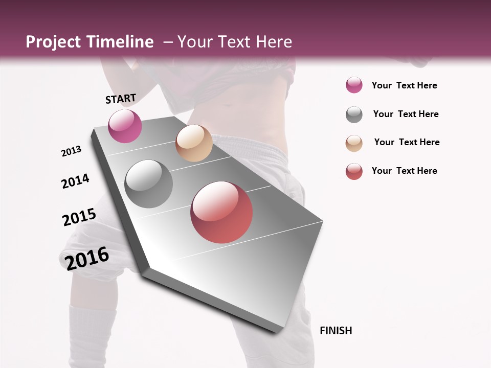 Elegance Aerobics Pose PowerPoint Template