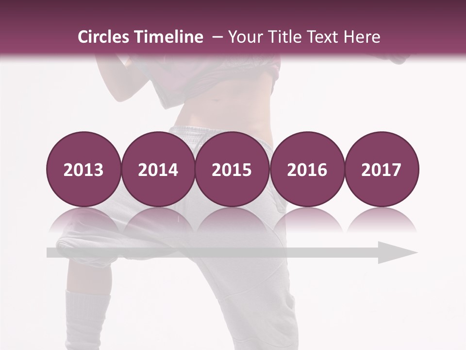 Elegance Aerobics Pose PowerPoint Template