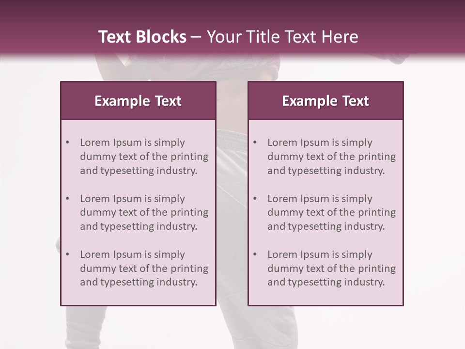 Elegance Aerobics Pose PowerPoint Template