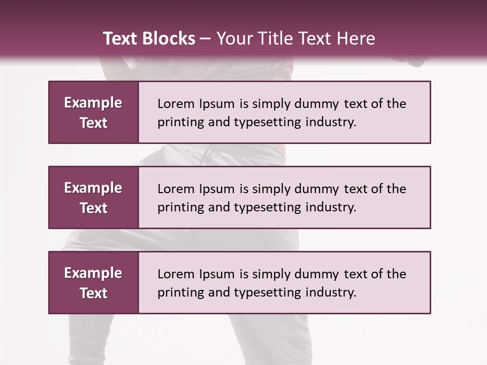 Elegance Aerobics Pose PowerPoint Template
