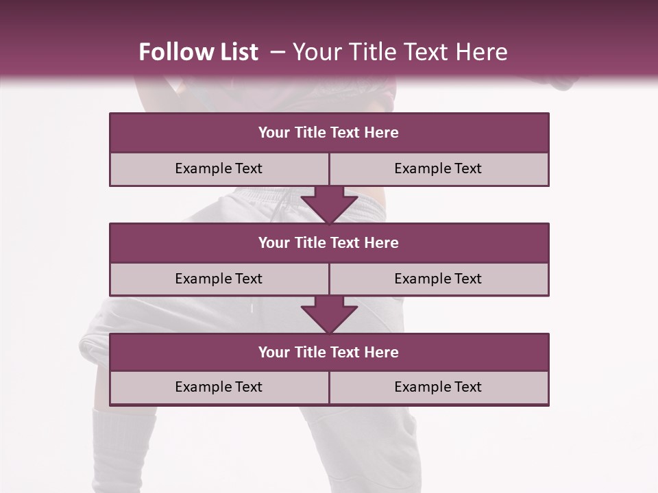 Elegance Aerobics Pose PowerPoint Template