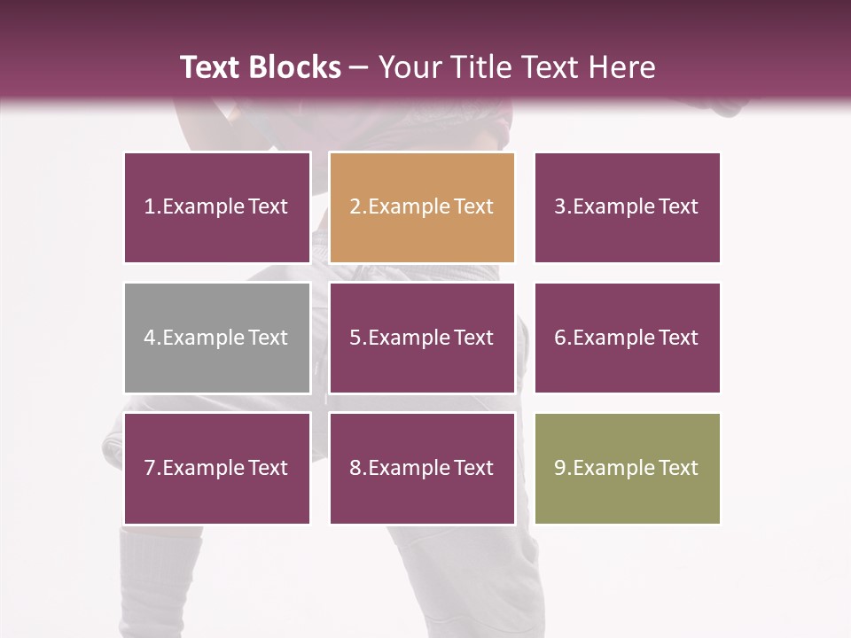 Elegance Aerobics Pose PowerPoint Template