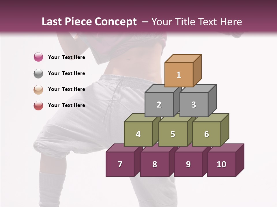 Elegance Aerobics Pose PowerPoint Template