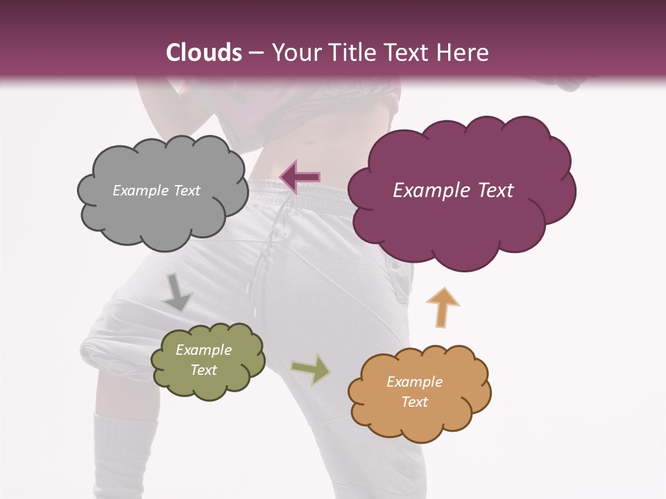 Elegance Aerobics Pose PowerPoint Template