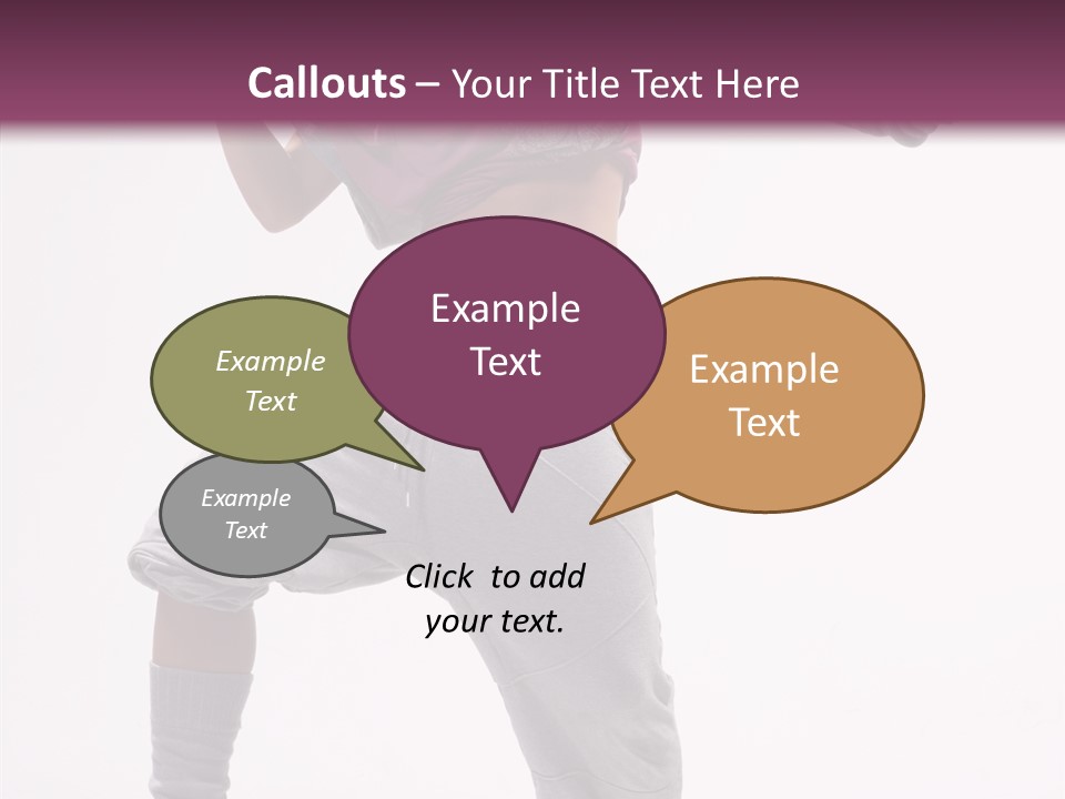 Elegance Aerobics Pose PowerPoint Template