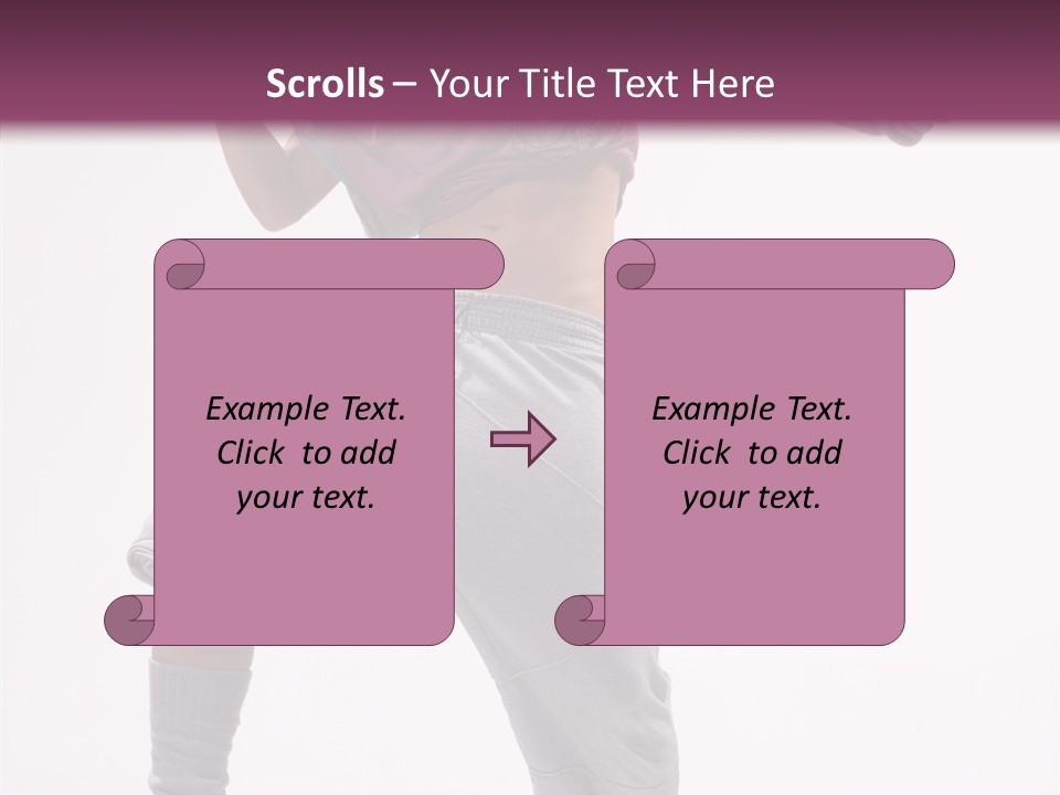 Elegance Aerobics Pose PowerPoint Template
