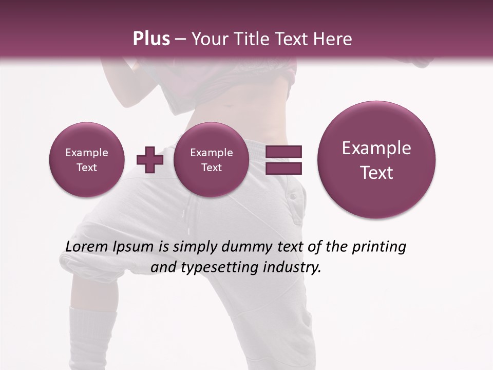 Elegance Aerobics Pose PowerPoint Template