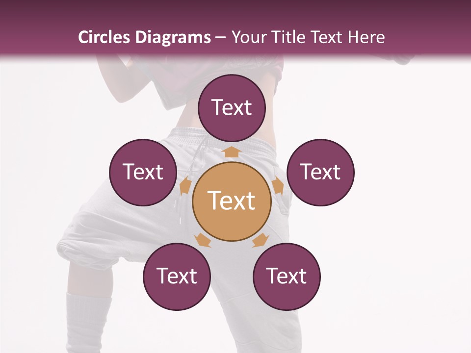 Elegance Aerobics Pose PowerPoint Template