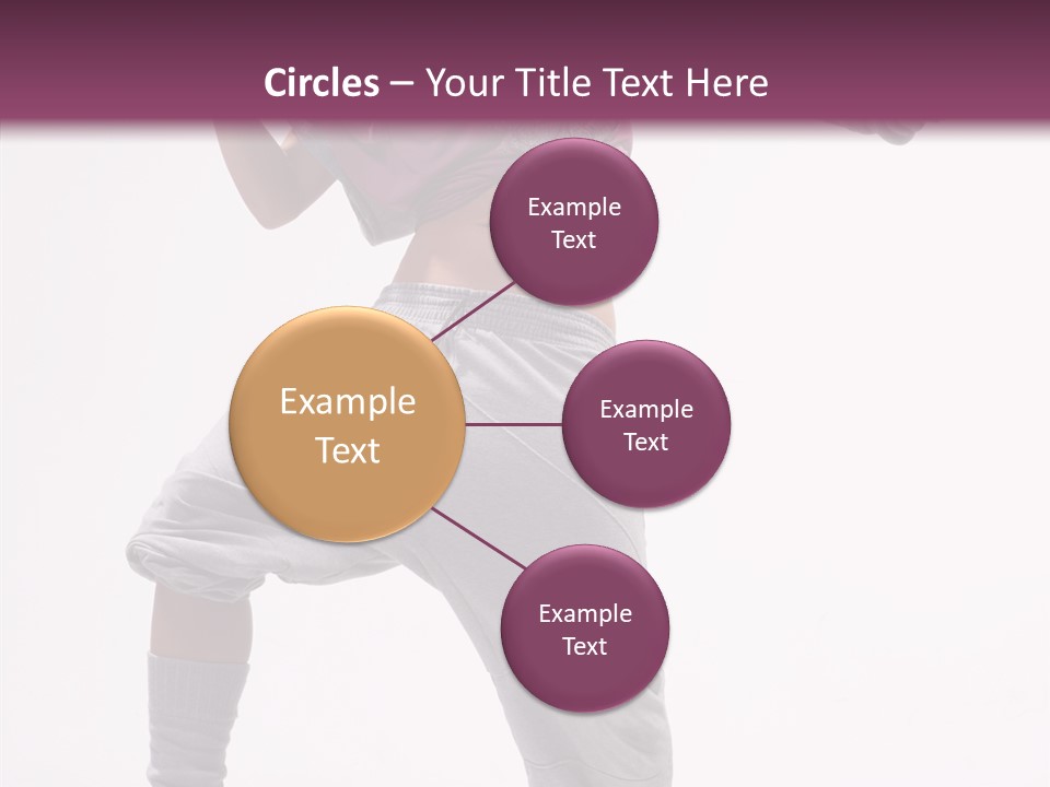 Elegance Aerobics Pose PowerPoint Template