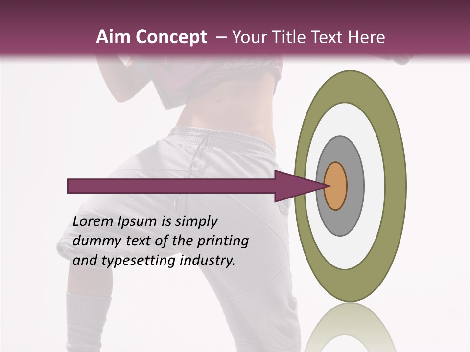 Elegance Aerobics Pose PowerPoint Template