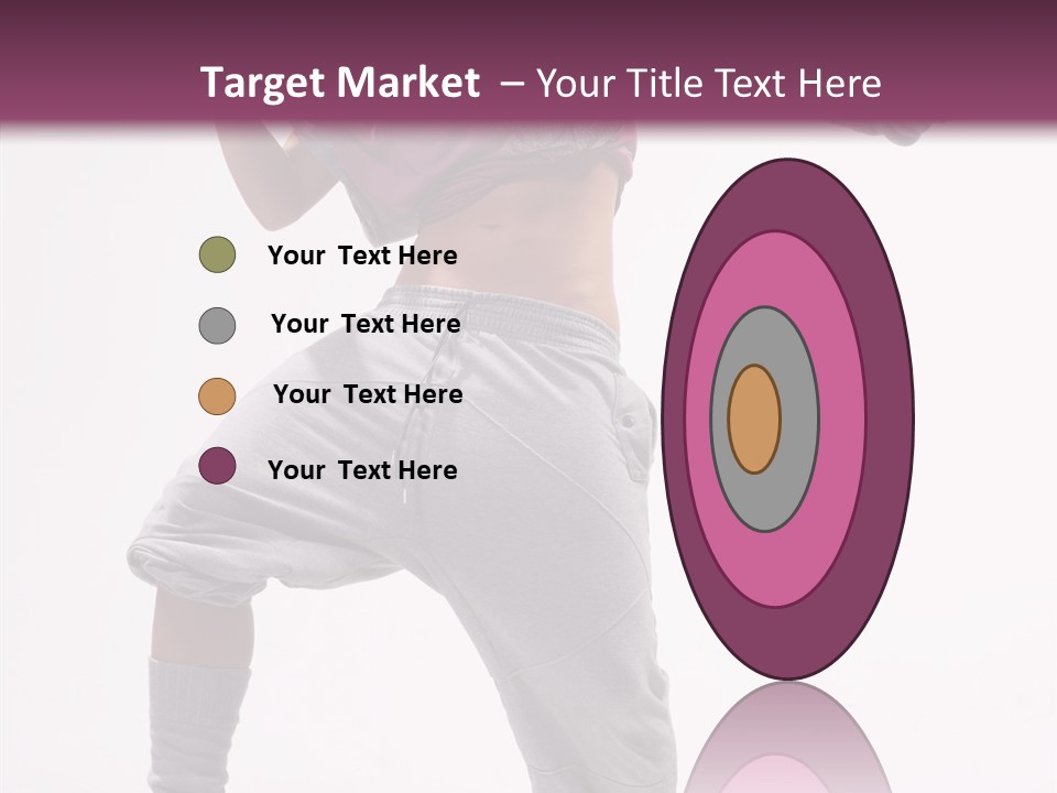 Elegance Aerobics Pose PowerPoint Template