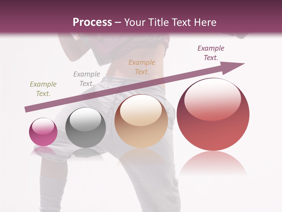 Elegance Aerobics Pose PowerPoint Template