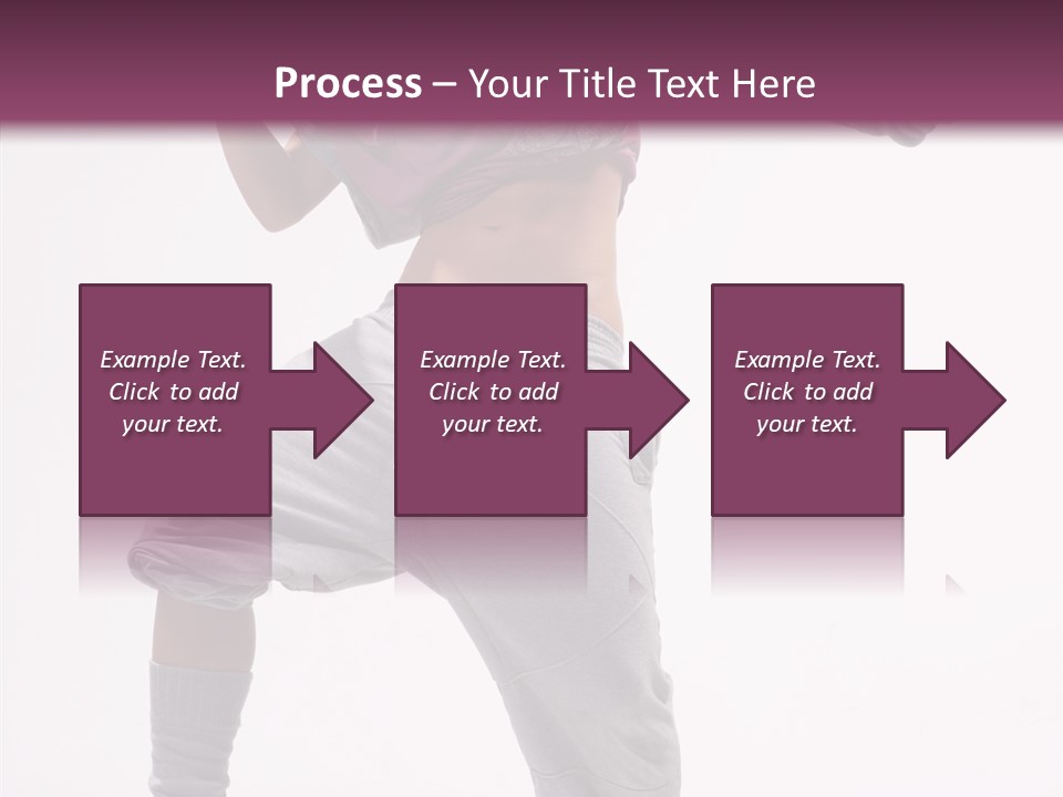 Elegance Aerobics Pose PowerPoint Template