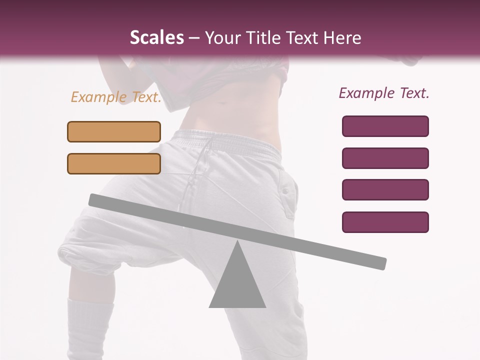 Elegance Aerobics Pose PowerPoint Template