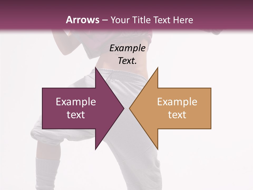 Elegance Aerobics Pose PowerPoint Template