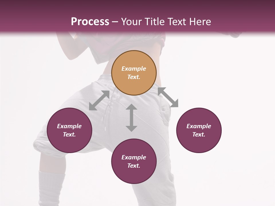 Elegance Aerobics Pose PowerPoint Template