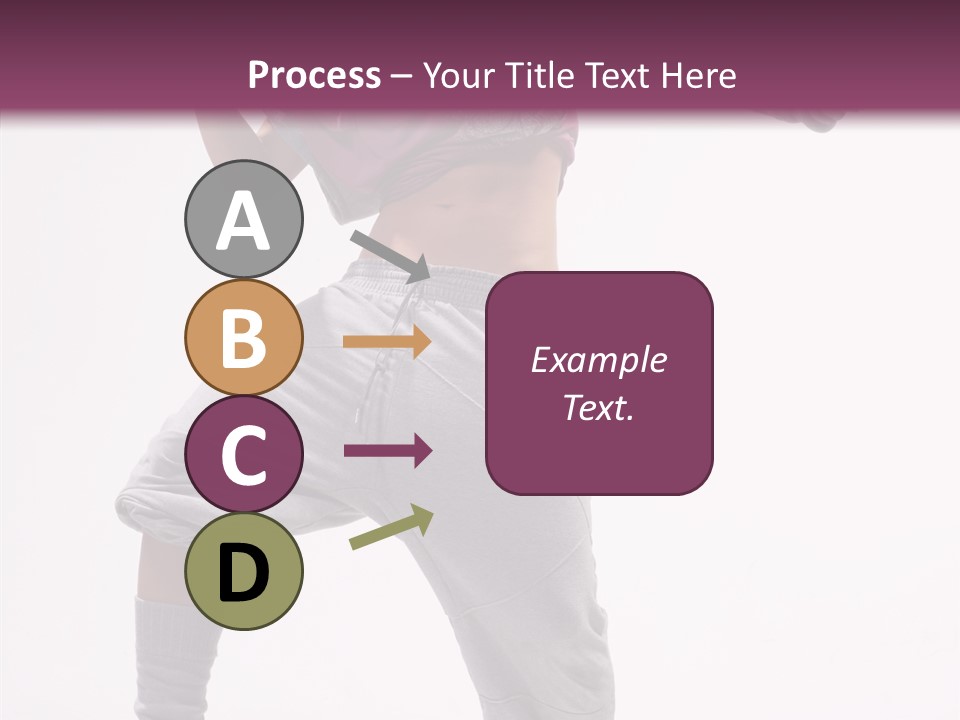 Elegance Aerobics Pose PowerPoint Template