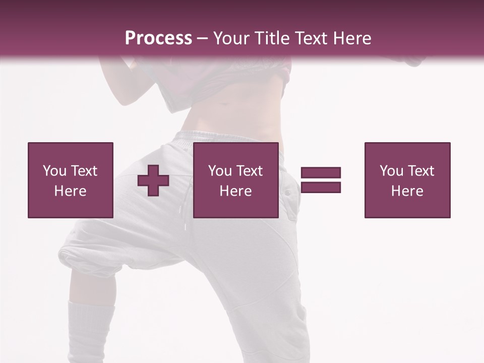 Elegance Aerobics Pose PowerPoint Template