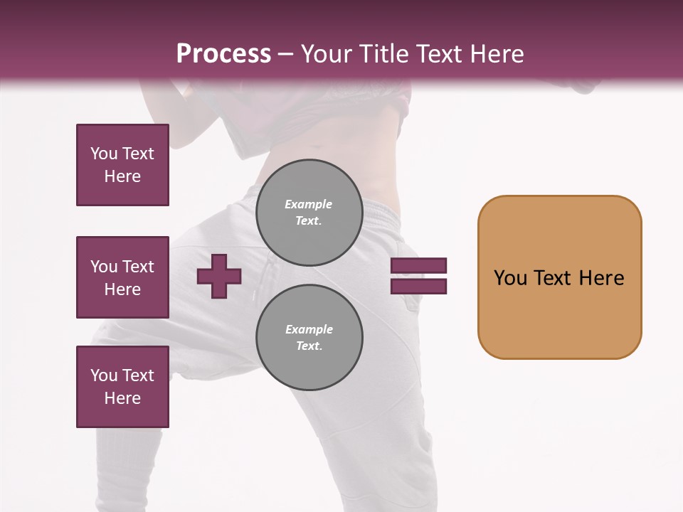Elegance Aerobics Pose PowerPoint Template