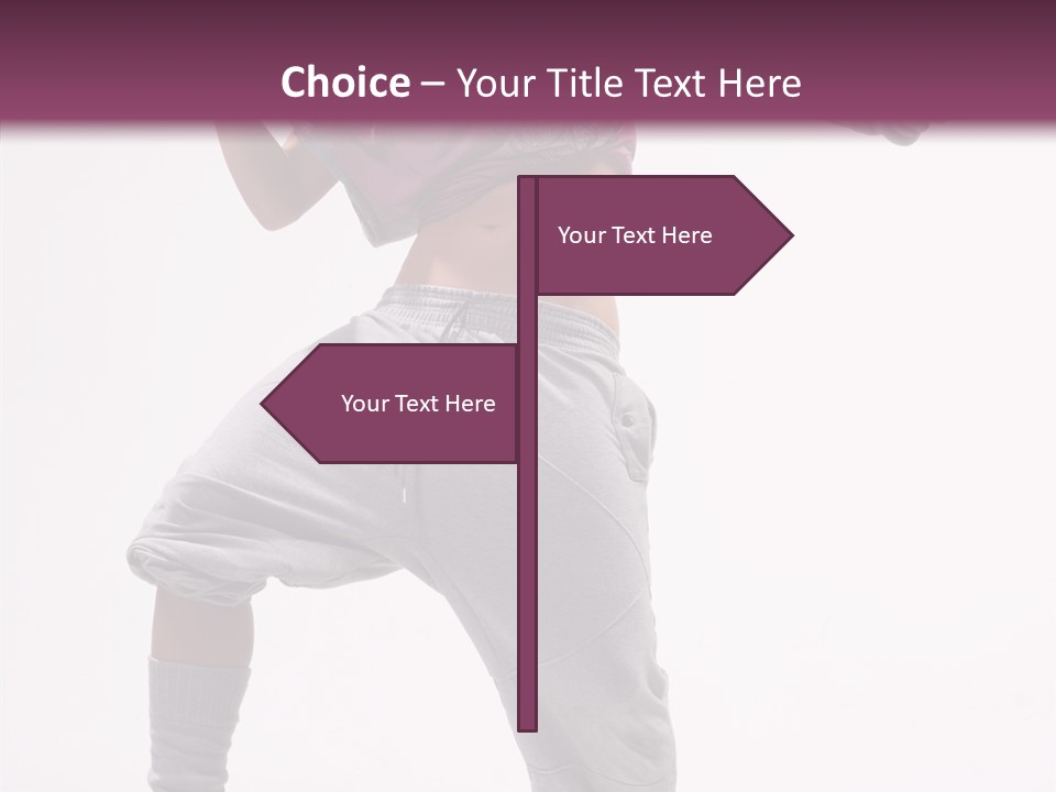 Elegance Aerobics Pose PowerPoint Template