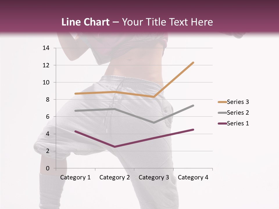 Elegance Aerobics Pose PowerPoint Template
