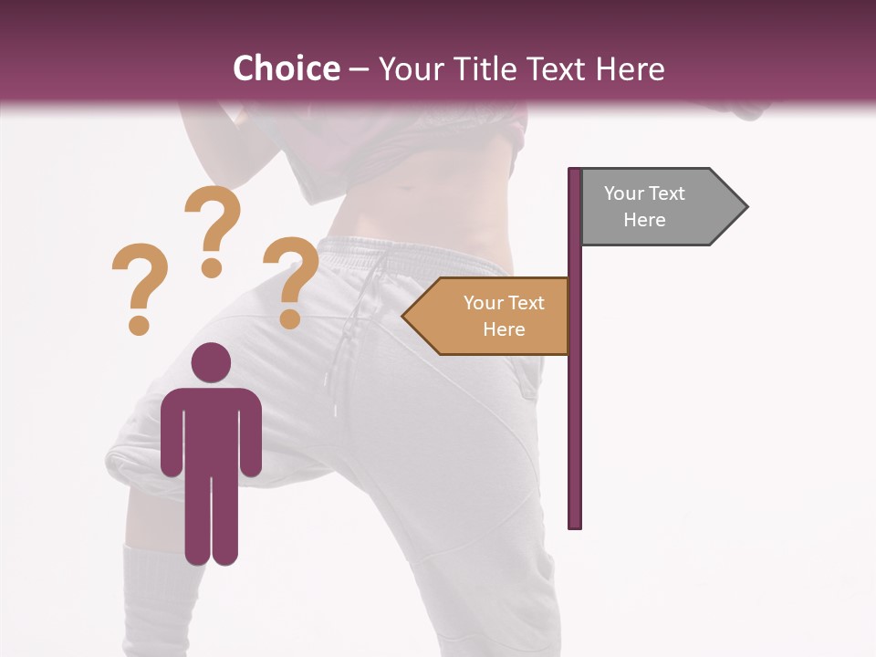 Elegance Aerobics Pose PowerPoint Template