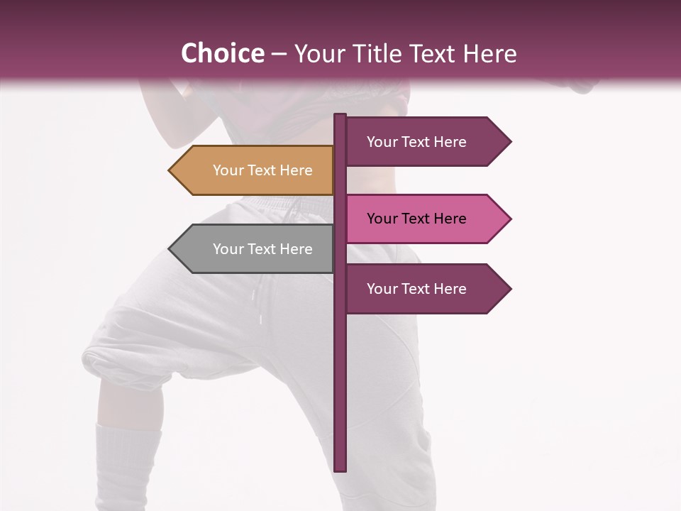 Elegance Aerobics Pose PowerPoint Template