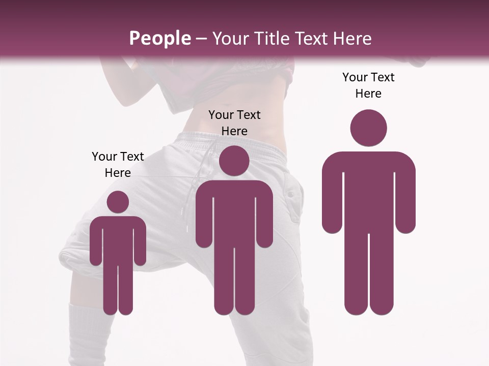 Elegance Aerobics Pose PowerPoint Template