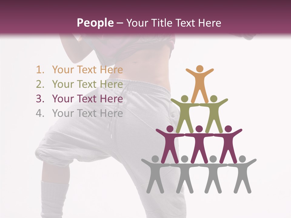 Elegance Aerobics Pose PowerPoint Template