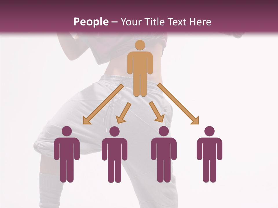 Elegance Aerobics Pose PowerPoint Template