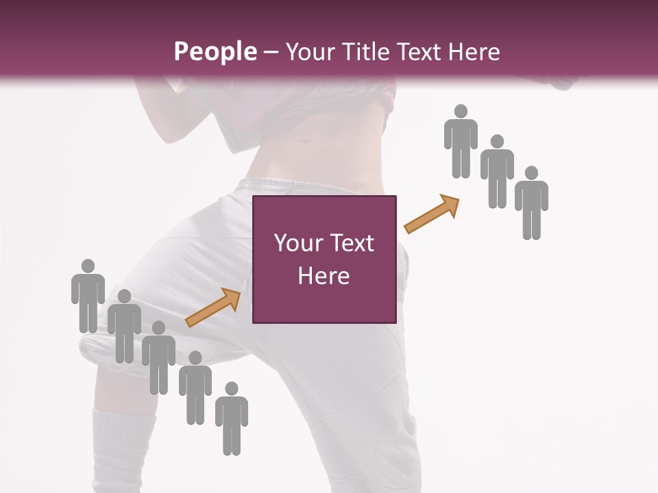 Elegance Aerobics Pose PowerPoint Template