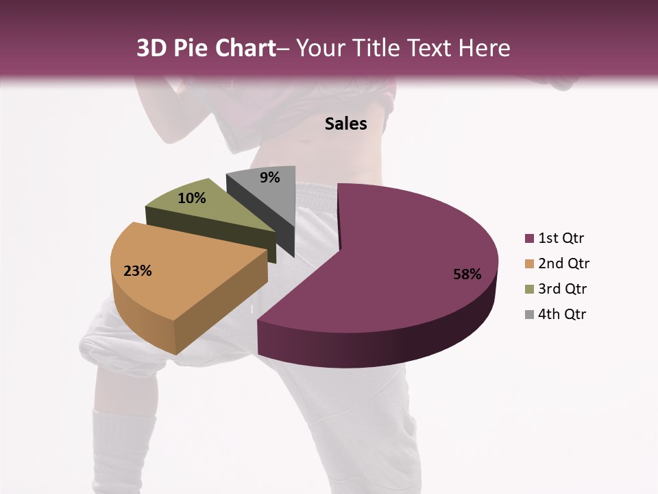 Elegance Aerobics Pose PowerPoint Template