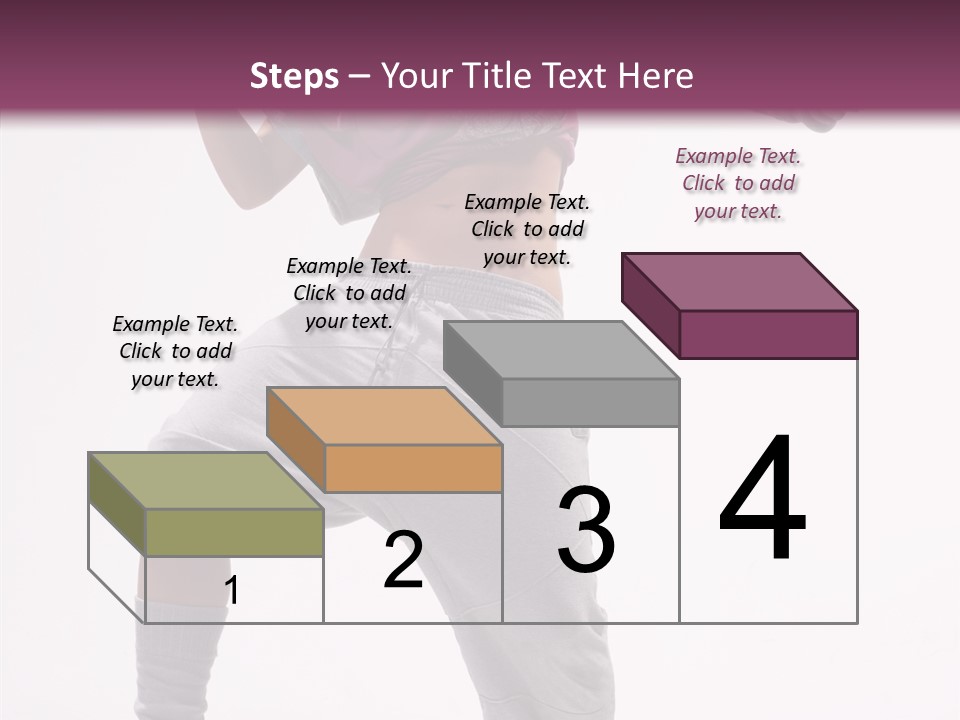 Elegance Aerobics Pose PowerPoint Template