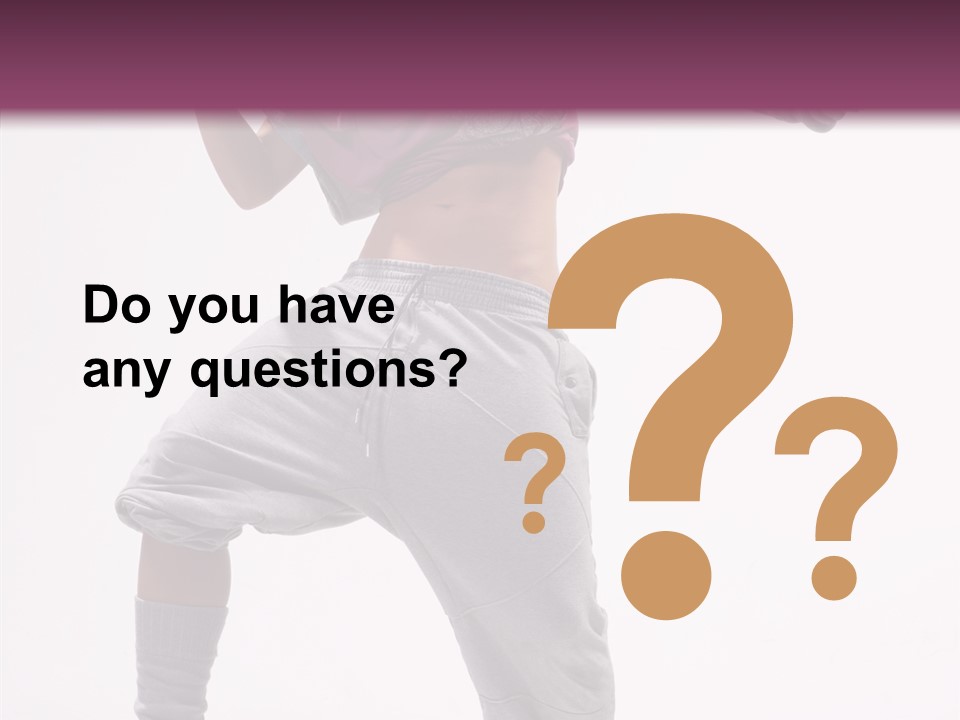 Elegance Aerobics Pose PowerPoint Template