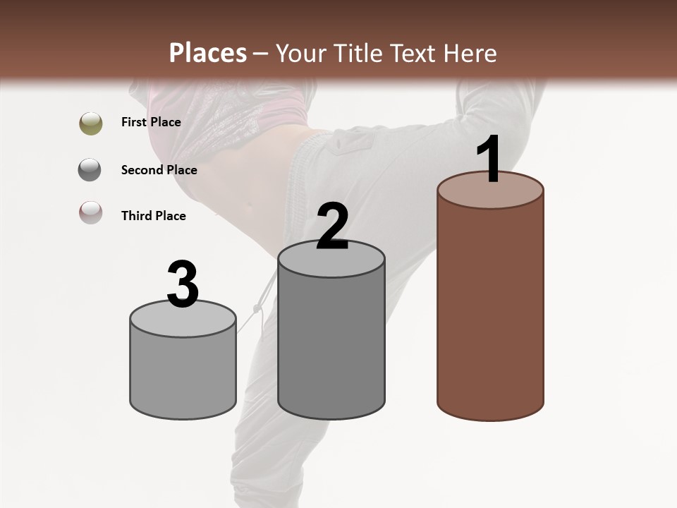 Fitness Woman Dance PowerPoint Template