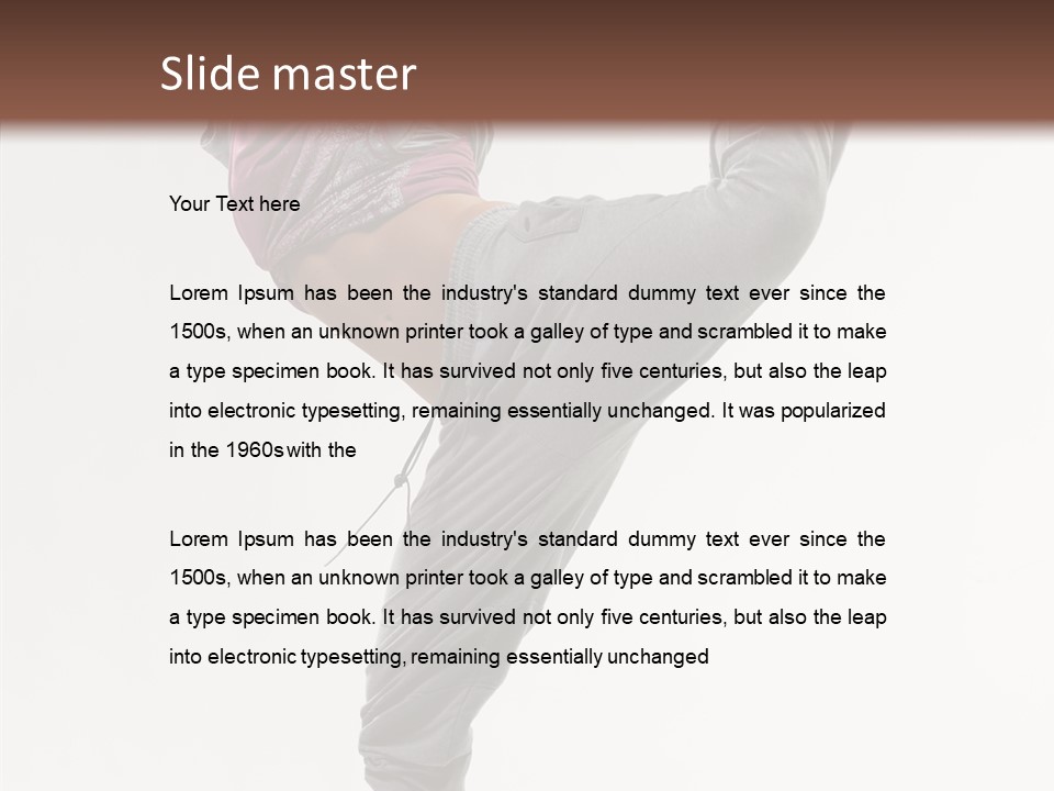 Fitness Woman Dance PowerPoint Template