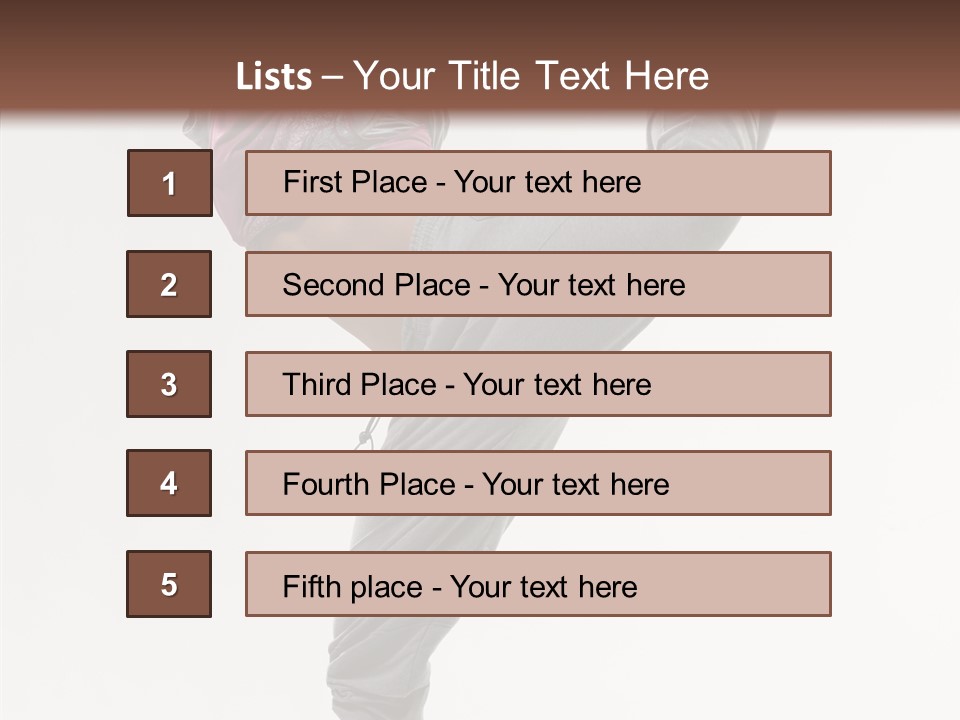 Fitness Woman Dance PowerPoint Template
