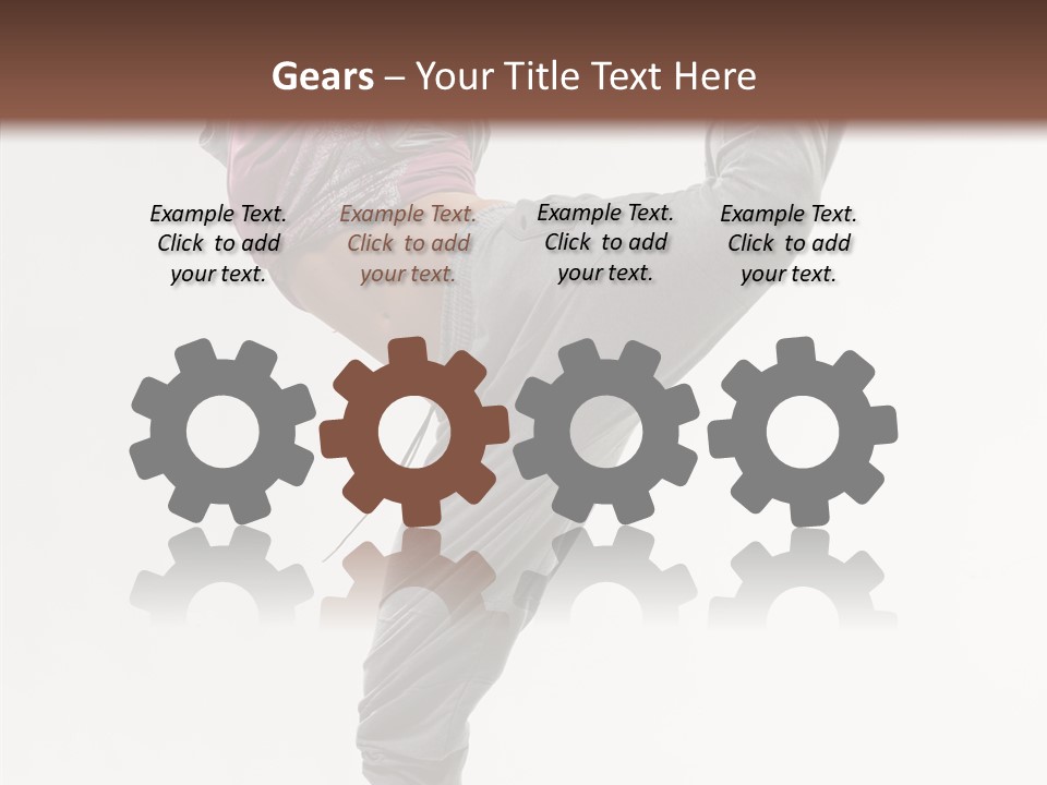 Fitness Woman Dance PowerPoint Template