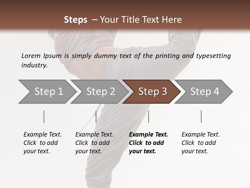 Fitness Woman Dance PowerPoint Template