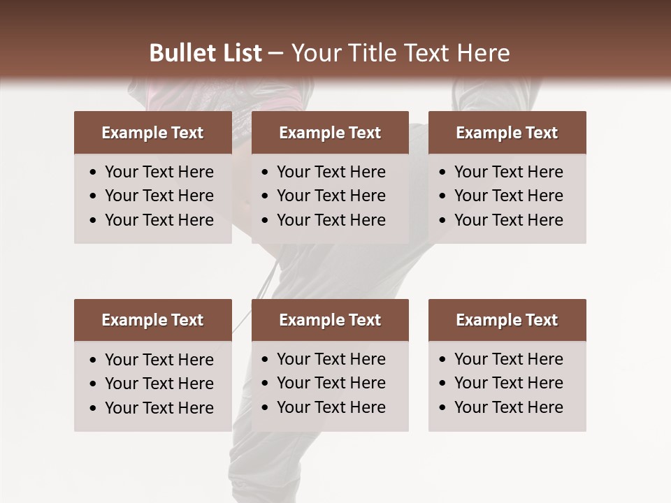 Fitness Woman Dance PowerPoint Template