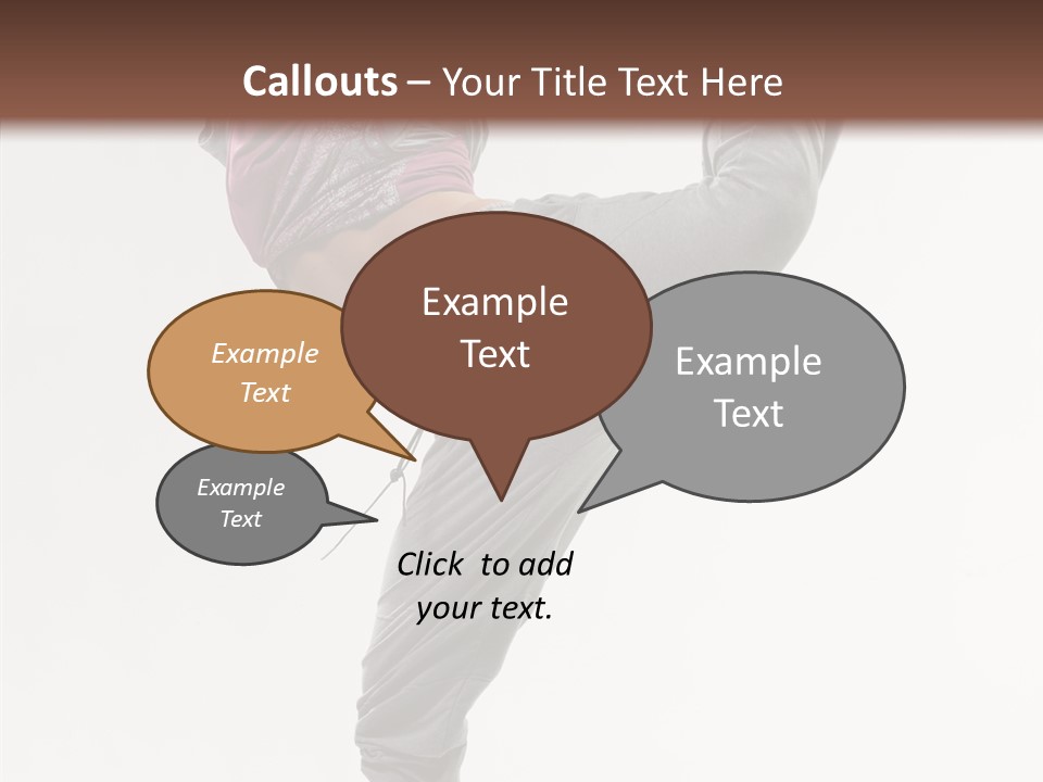 Fitness Woman Dance PowerPoint Template